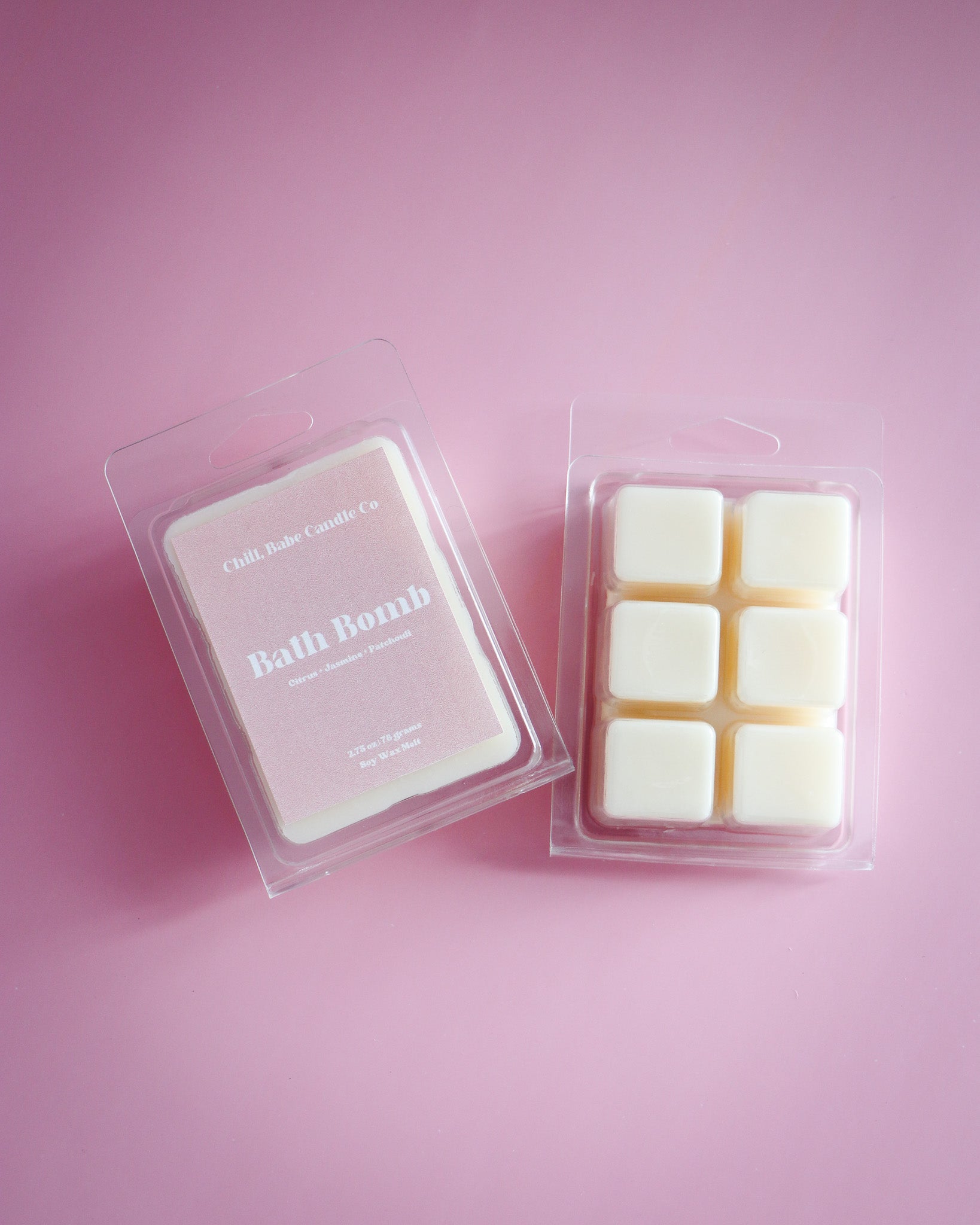 Bath Bomb Wax Melt | Citrus + Jasmine + Patchouli