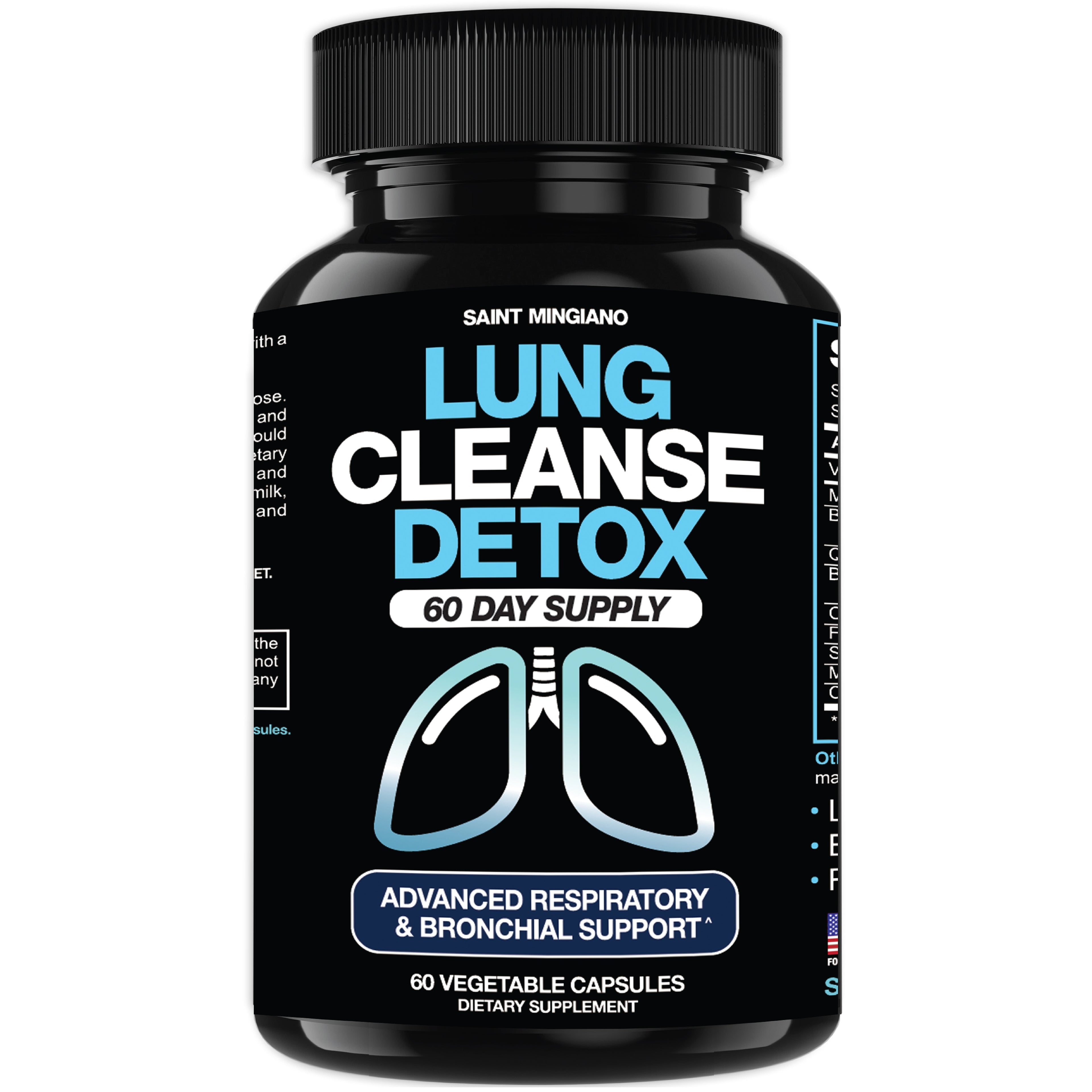 Lung Cleanse Detox, 60 Day Cleanse - Supports Lung Health Within Bronchial & Respiratory Systems
