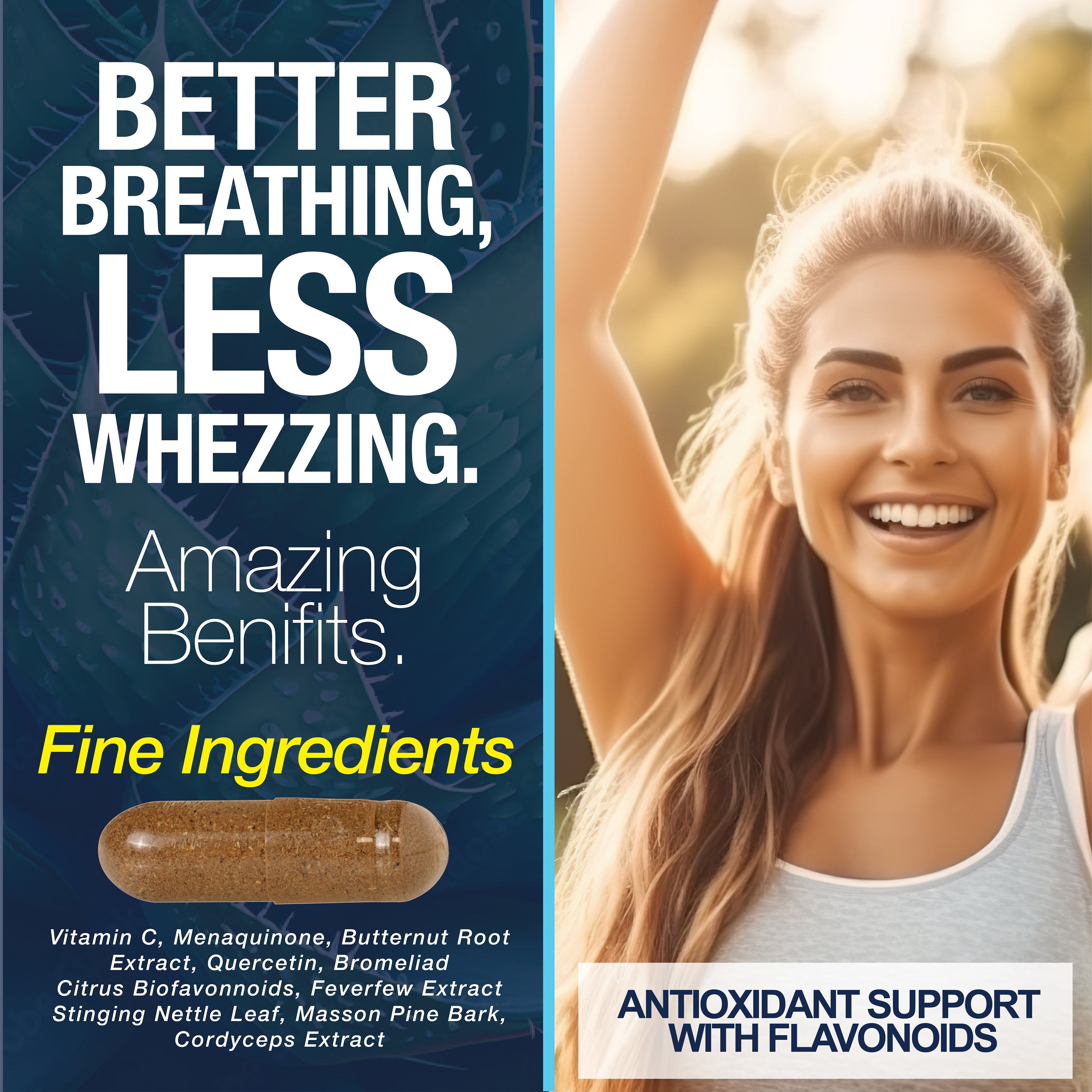 Lung Cleanse Detox, 60 Day Cleanse - Supports Lung Health Within Bronchial & Respiratory Systems