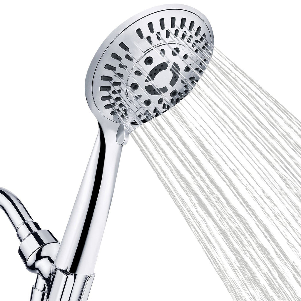 High Pressure 9-Spray Handheld Shower Head Set with Hose and Shower Arm Mount
