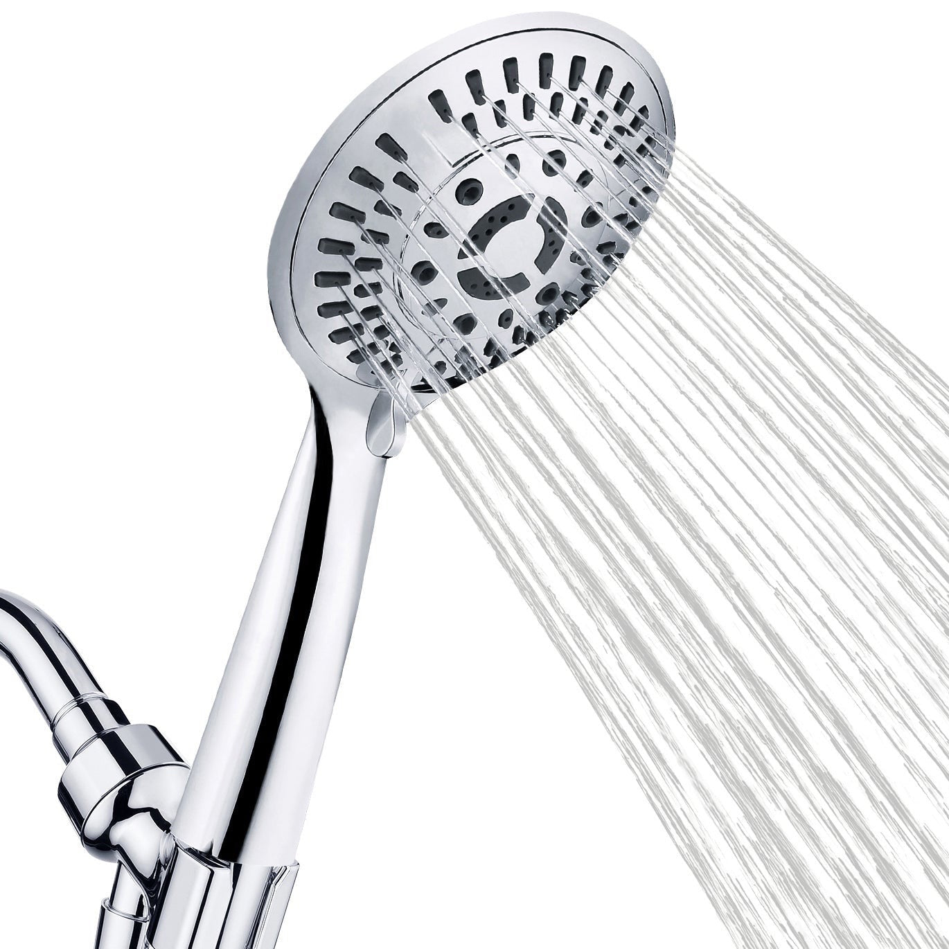 High Pressure 9-Spray Handheld Shower Head Set with Hose and Shower Arm Mount