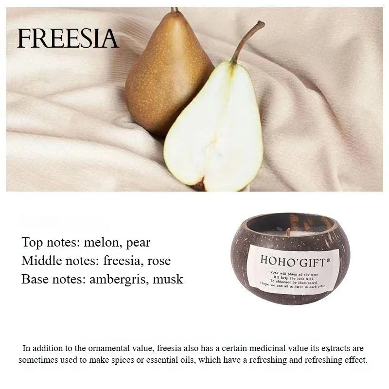 Coconut Husk Scented Candles Niche Advanced Fragrance Atmosphere Candle Bedroom Fragrance Decor Creative Souvenir Birthday Gift