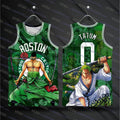 One Piece Basketball Jersey: Luffy Zoro Tatum No.0 Vest