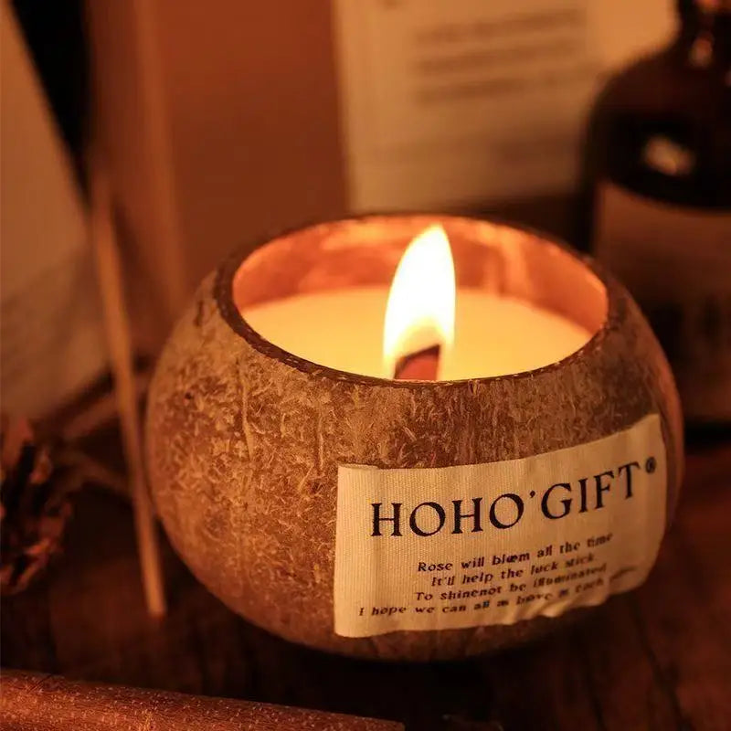 Coconut Husk Scented Candles Niche Advanced Fragrance Atmosphere Candle Bedroom Fragrance Decor Creative Souvenir Birthday Gift