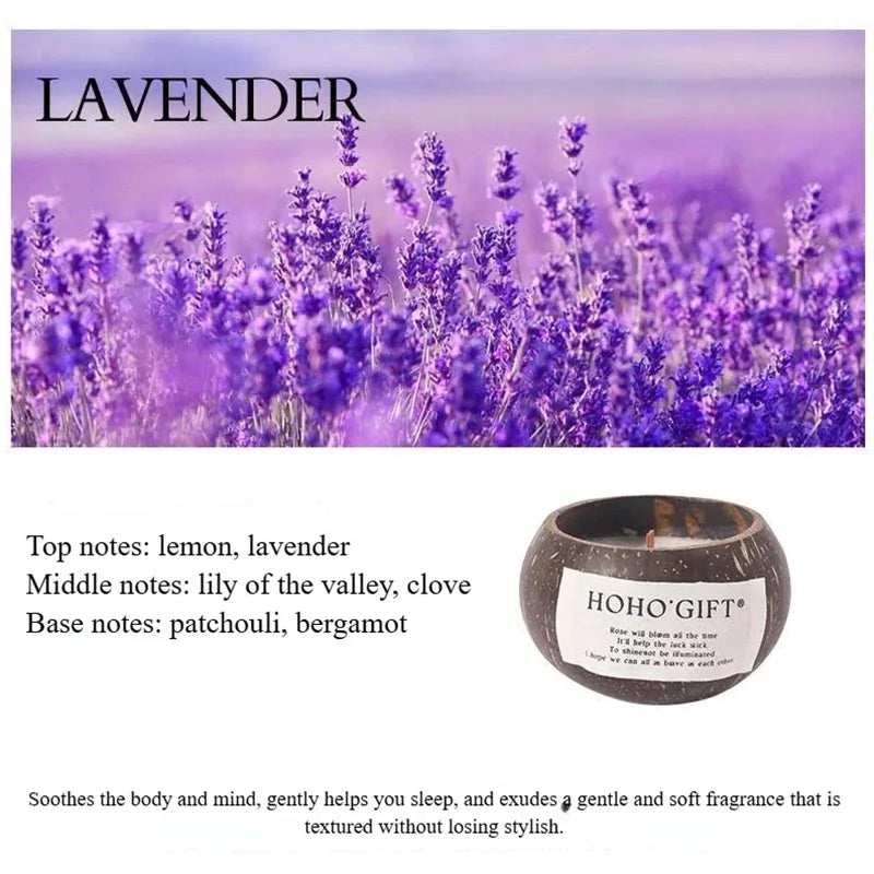 Coconut Husk Scented Candles Niche Advanced Fragrance Atmosphere Candle Bedroom Fragrance Decor Creative Souvenir Birthday Gift