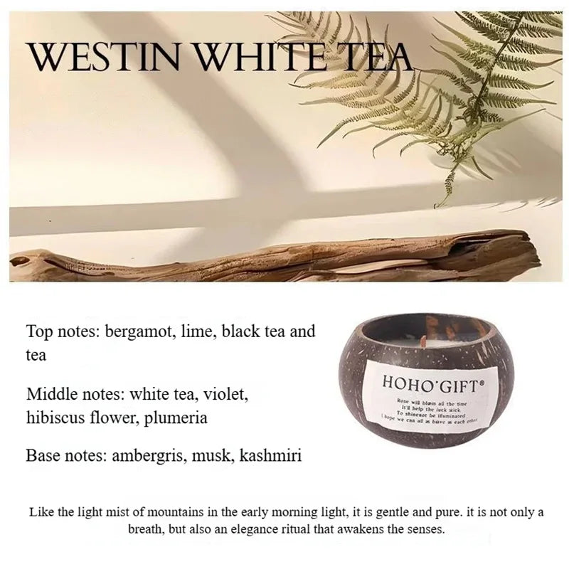 Coconut Husk Scented Candles Niche Advanced Fragrance Atmosphere Candle Bedroom Fragrance Decor Creative Souvenir Birthday Gift