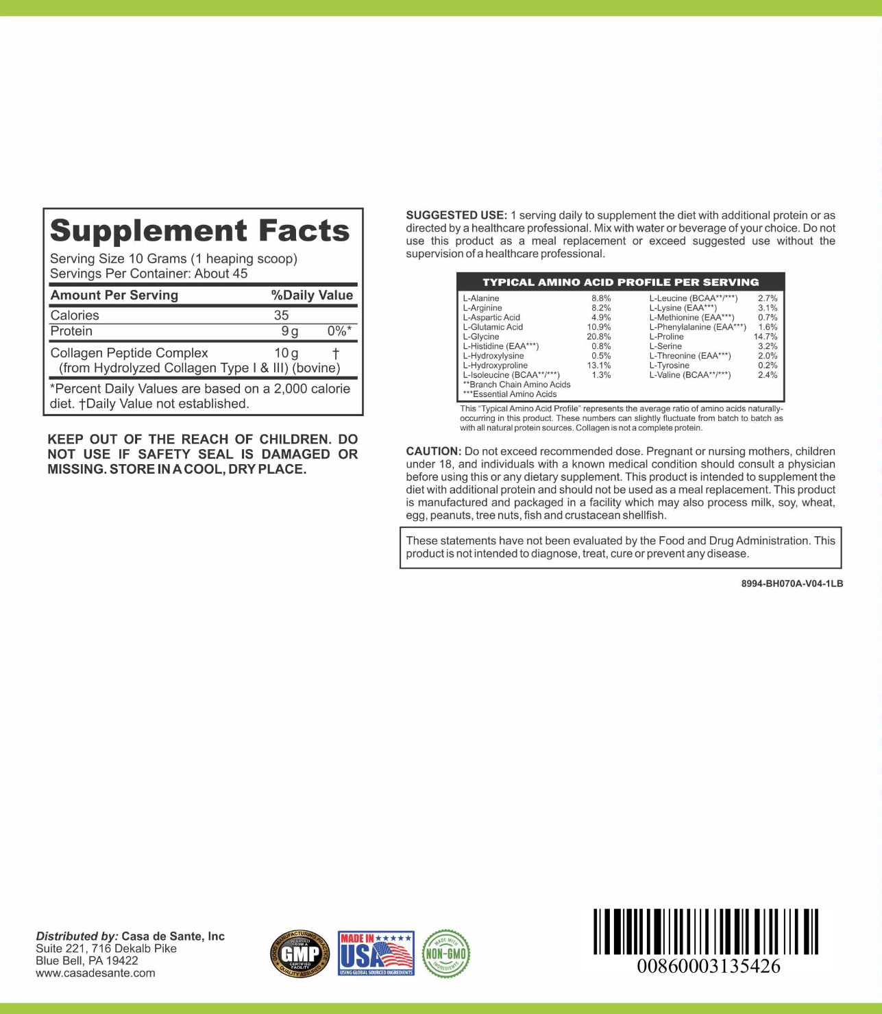 GLP-1 Companion Collagen Peptides — MD PhD Formulated, Low FODMAP & Gut-Gentle