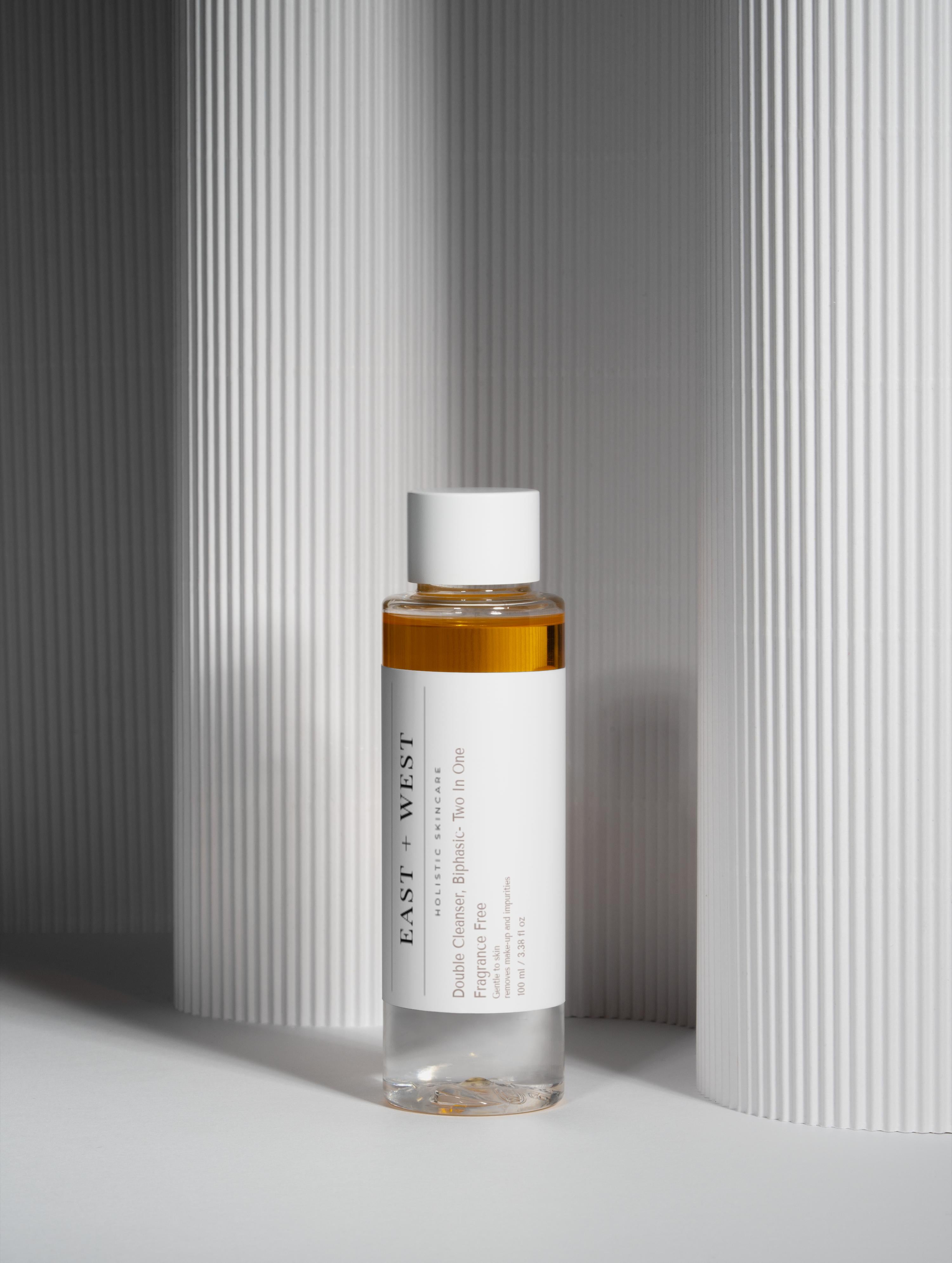 BiPhasic Make-up Remover, Fragrance Free (cleanser/natural oil + water for healthy skin)