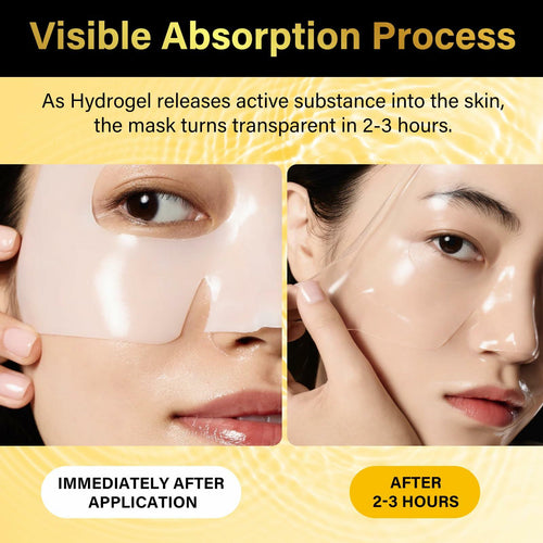 BestBy01/28 BXRUIAGN Snail Mucin Face Mask 96 Hydrogel Korean Skin Care 4pcs