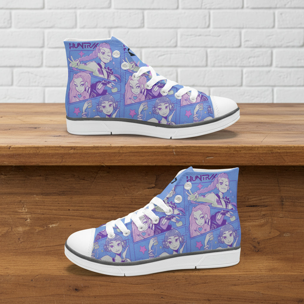 K-Pop Demon Hunters - Blue Variant | Kids & Youth High Top Sneakers